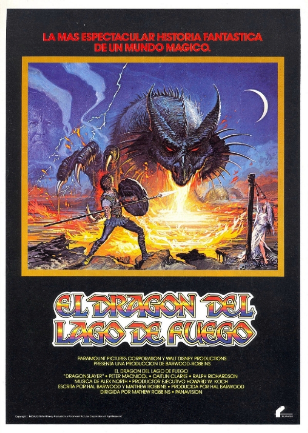 El dragón del lago de fuego