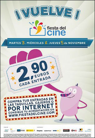 En noviembre más Fiesta del cine 2015
