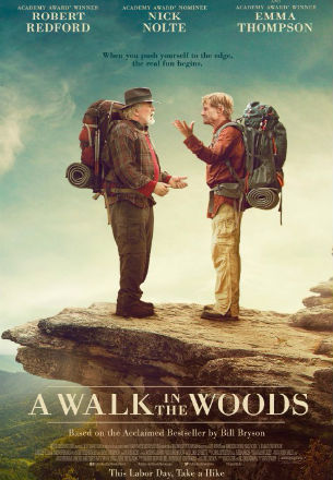 Robert Redford pasea por el bosque