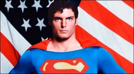 Guerra Irán - Israel Superman-bandera-estados-unidos